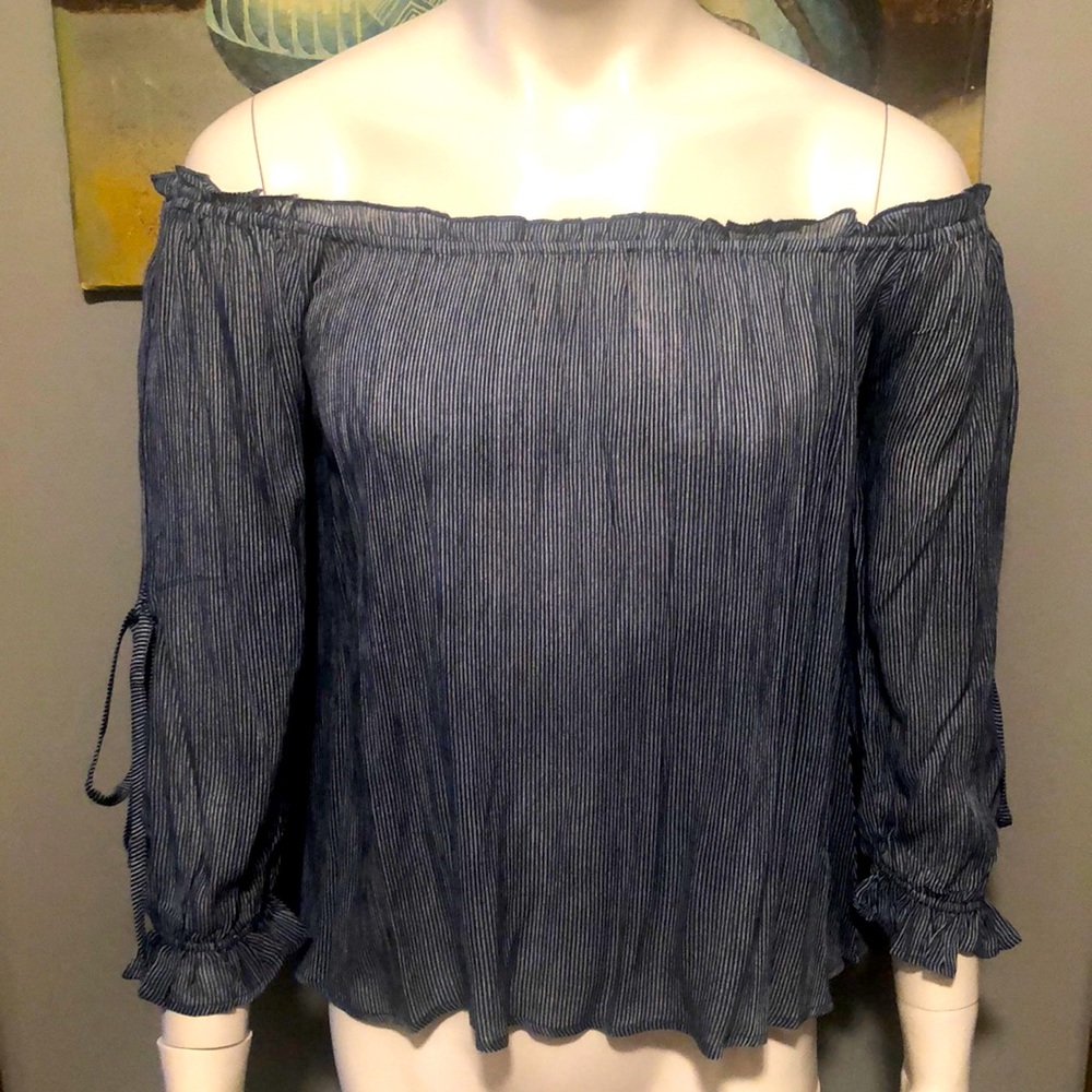 Rock & Roll Cowgirl off the shoulder top